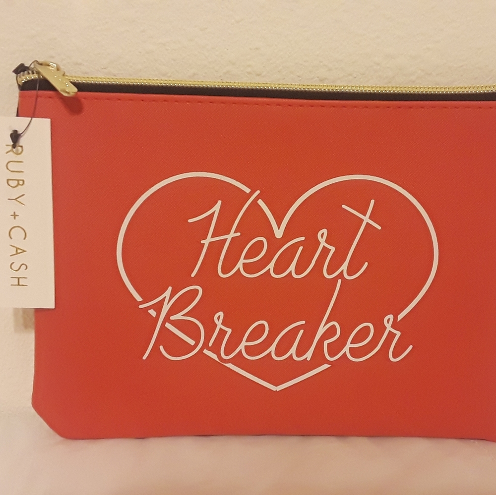 Ruby + Cash 9" Pink Clutch Makeup Pouch